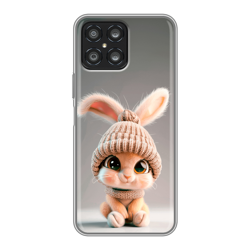 Силиконовый чехол на Huawei Honor X8 с принтом Кролик Силиконовый чехол на Huawei Honor X8 с принтом Кролик