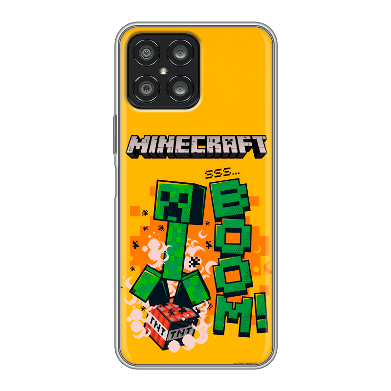 Силиконовый чехол на Huawei Honor X8 с принтом Майнкрафт Minecraft Силиконовый чехол на Huawei Honor X8 с принтом Майнкрафт Minecraft