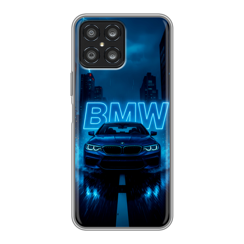 Силиконовый чехол на Huawei Honor X8 с принтом BMW БМВ Силиконовый чехол на Huawei Honor X8 с принтом BMW БМВ