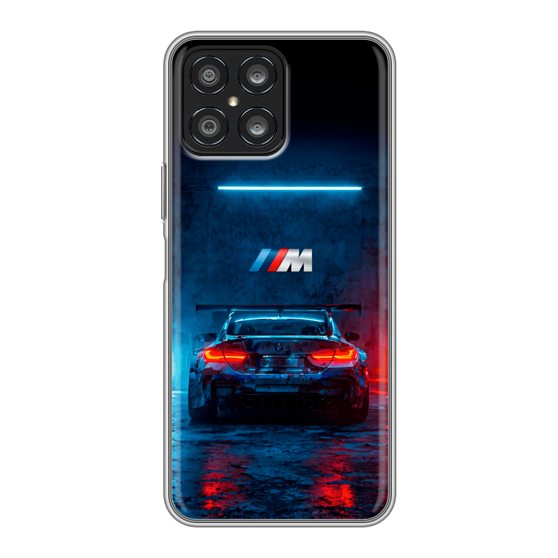 Силиконовый чехол на Huawei Honor X8 с принтом BMW БМВ Силиконовый чехол на Huawei Honor X8 с принтом BMW БМВ