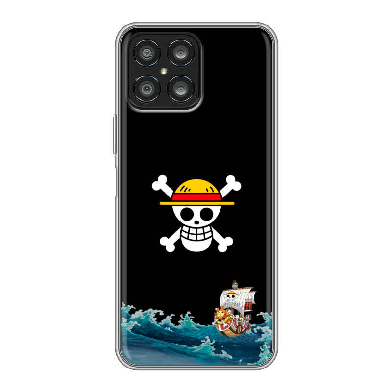 Силиконовый чехол на Huawei Honor X8 с принтом One Piece Ван Пис Силиконовый чехол на Huawei Honor X8 с принтом One Piece Ван Пис