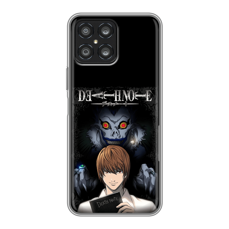 Силиконовый чехол на Huawei Honor X8 с принтом Death note Тетрадь смерти Силиконовый чехол на Huawei Honor X8 с принтом Death note Тетрадь смерти
