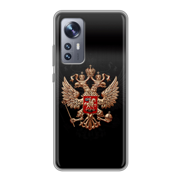 Силиконовый чехол на Xiaomi 12X с принтом Герб России Силиконовый чехол на Xiaomi 12X с принтом Герб России