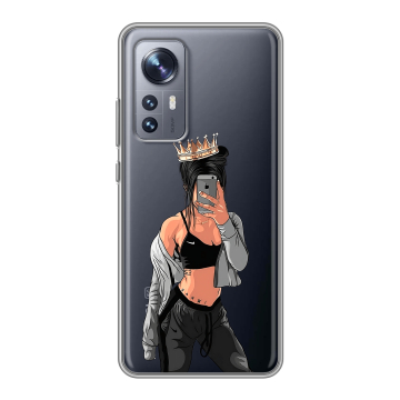 Силиконовый чехол на Xiaomi 12X с принтом Женские принты Силиконовый чехол на Xiaomi 12X с принтом Женские принты