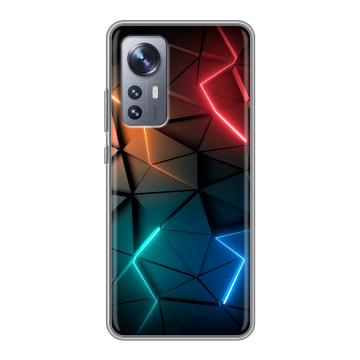 Силиконовый чехол на Xiaomi 12X с принтом Абстракция неон Силиконовый чехол на Xiaomi 12X с принтом Абстракция неон