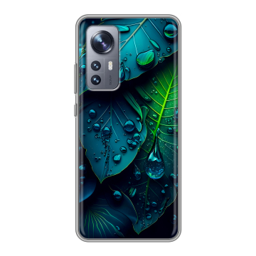 Силиконовый чехол на Xiaomi 12X с принтом Листья Силиконовый чехол на Xiaomi 12X с принтом Листья