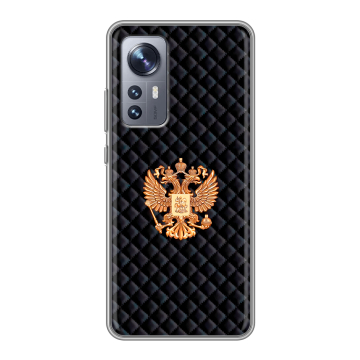 Силиконовый чехол на Xiaomi 12X с принтом Герб России принт Силиконовый чехол на Xiaomi 12X с принтом Герб России принт