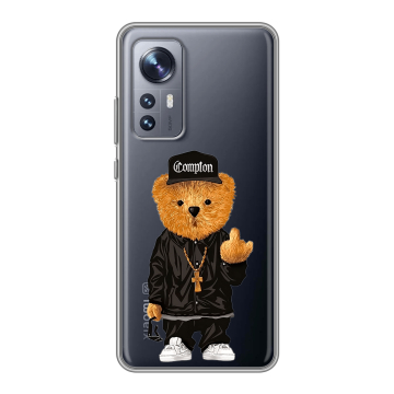 Силиконовый чехол на Xiaomi 12X с принтом Плюшевый медведь Силиконовый чехол на Xiaomi 12X с принтом Плюшевый медведь