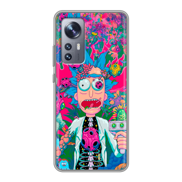 Силиконовый чехол на Xiaomi 12X с принтом Рик и Морти Rick Morty Силиконовый чехол на Xiaomi 12X с принтом Рик и Морти Rick Morty