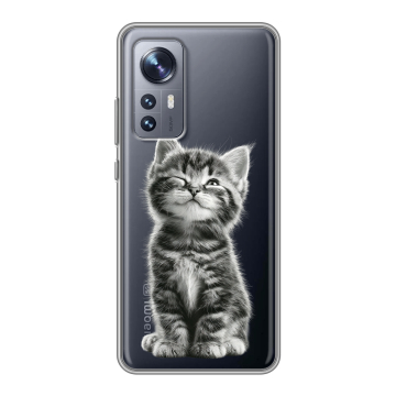 Силиконовый чехол на Xiaomi 12X с принтом Котенок Силиконовый чехол на Xiaomi 12X с принтом Котенок