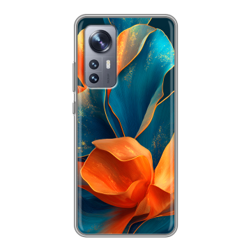 Силиконовый чехол на Xiaomi 12X с принтом Цветы Силиконовый чехол на Xiaomi 12X с принтом Цветы