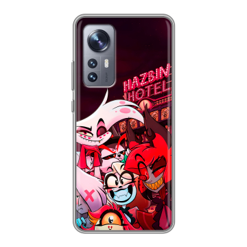 Силиконовый чехол на Xiaomi 12X с принтом Hazbin Hotel Отель Хазбин Силиконовый чехол на Xiaomi 12X с принтом Hazbin Hotel Отель Хазбин