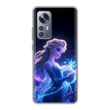 Силиконовый чехол на Xiaomi 12X с принтом Холодное сердце Frozen Силиконовый чехол на Xiaomi 12X с принтом Холодное сердце Frozen