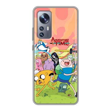 Силиконовый чехол на Xiaomi 12X с принтом Adventure time Время приключений Силиконовый чехол на Xiaomi 12X с принтом Adventure time Время приключений