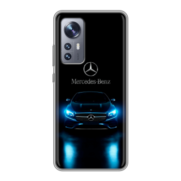 Силиконовый чехол на Xiaomi 12X с принтом Mercedes Мерседес Силиконовый чехол на Xiaomi 12X с принтом Mercedes Мерседес