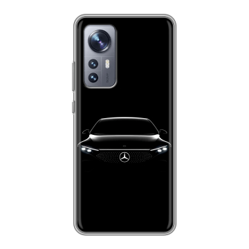 Силиконовый чехол на Xiaomi 12X с принтом Mercedes Мерседес Силиконовый чехол на Xiaomi 12X с принтом Mercedes Мерседес