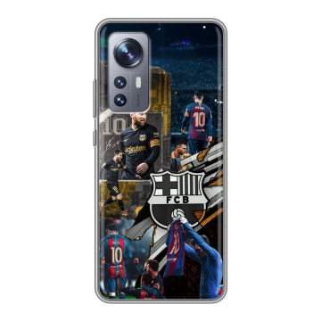 Силиконовый чехол на Xiaomi 12X с принтом Messi Barcelona Силиконовый чехол на Xiaomi 12X с принтом Messi Barcelona