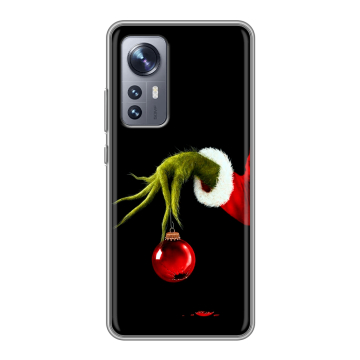 Силиконовый чехол на Xiaomi 12X с принтом Новый год Гринч Силиконовый чехол на Xiaomi 12X с принтом Новый год Гринч