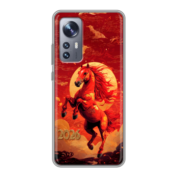 Силиконовый чехол на Xiaomi 12X с принтом Новый год Силиконовый чехол на Xiaomi 12X с принтом Новый год