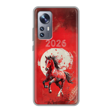 Силиконовый чехол на Xiaomi 12X с принтом Новый год Силиконовый чехол на Xiaomi 12X с принтом Новый год