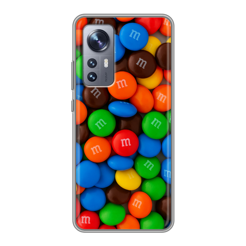 Силиконовый чехол на Xiaomi 12X с принтом Конфеты Силиконовый чехол на Xiaomi 12X с принтом Конфеты