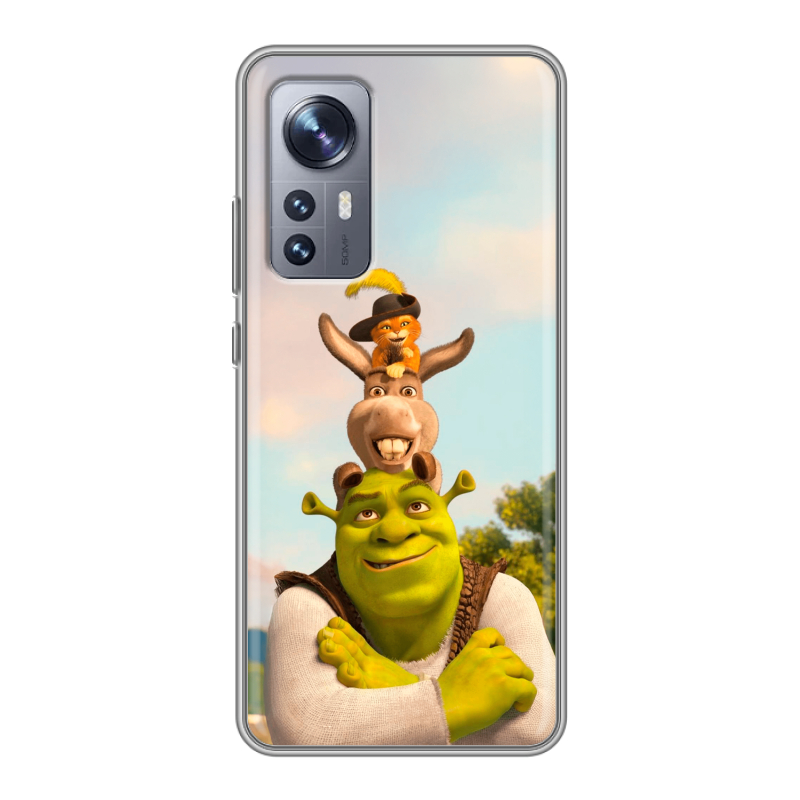 Силиконовый чехол на Xiaomi 12X с принтом Шрек Shrek Силиконовый чехол на Xiaomi 12X с принтом Шрек Shrek