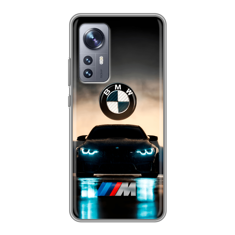 Силиконовый чехол на Xiaomi 12X с принтом БМВ BMW Силиконовый чехол на Xiaomi 12X с принтом БМВ BMW