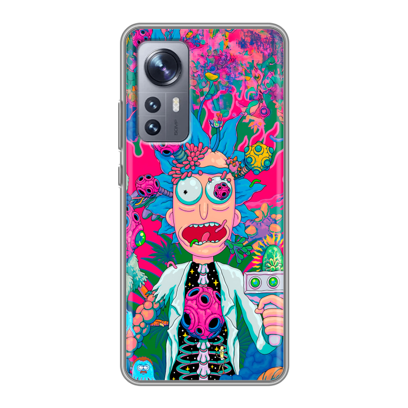 Силиконовый чехол на Xiaomi 12X с принтом Рик и Морти Rick Morty Силиконовый чехол на Xiaomi 12X с принтом Рик и Морти Rick Morty