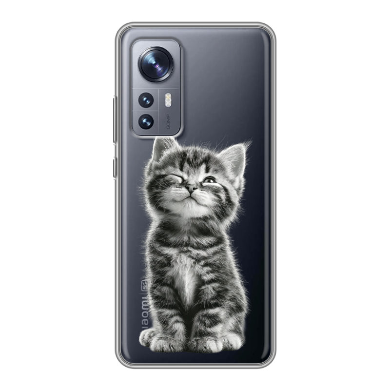 Силиконовый чехол на Xiaomi 12X с принтом Котенок Силиконовый чехол на Xiaomi 12X с принтом Котенок