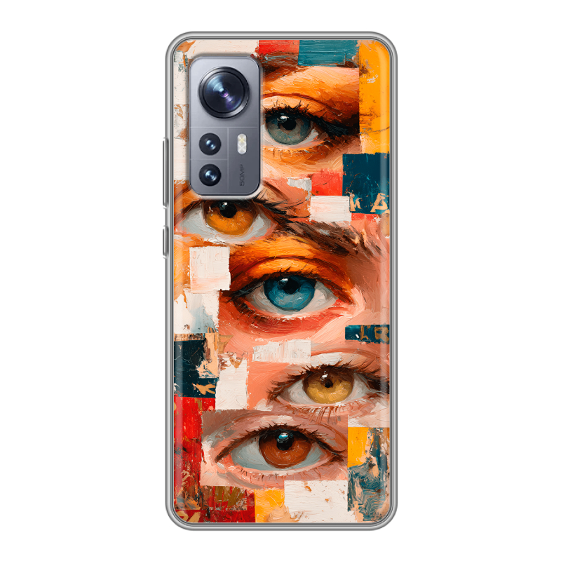 Силиконовый чехол на Xiaomi 12X с принтом Модный принт Силиконовый чехол на Xiaomi 12X с принтом Модный принт