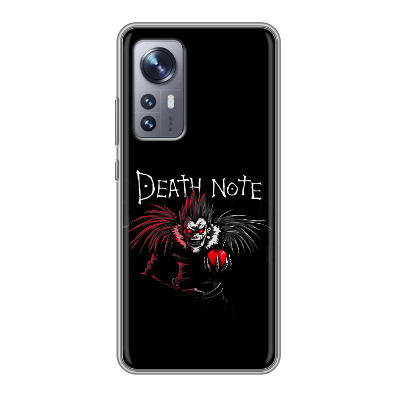 Силиконовый чехол на Xiaomi 12X с принтом Death note Тетрадь смерти Силиконовый чехол на Xiaomi 12X с принтом Death note Тетрадь смерти