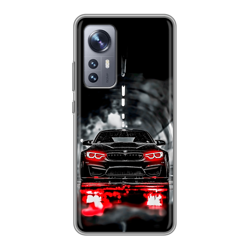 Силиконовый чехол на Xiaomi 12X с принтом BMW БМВ Силиконовый чехол на Xiaomi 12X с принтом BMW БМВ