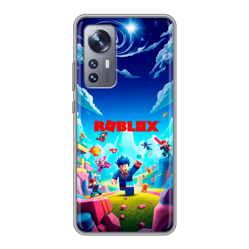 Силиконовый чехол на Xiaomi 12X с принтом Roblox Роблокс Силиконовый чехол на Xiaomi 12X с принтом Roblox Роблокс