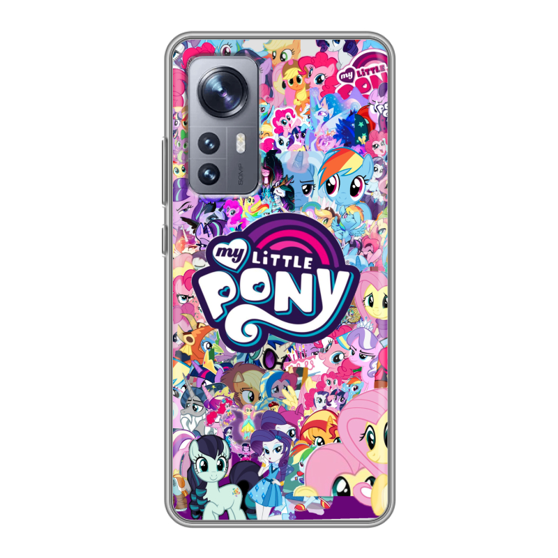 Силиконовый чехол на Xiaomi 12X с принтом My little pony Дружба чудо Силиконовый чехол на Xiaomi 12X с принтом My little pony Дружба чудо