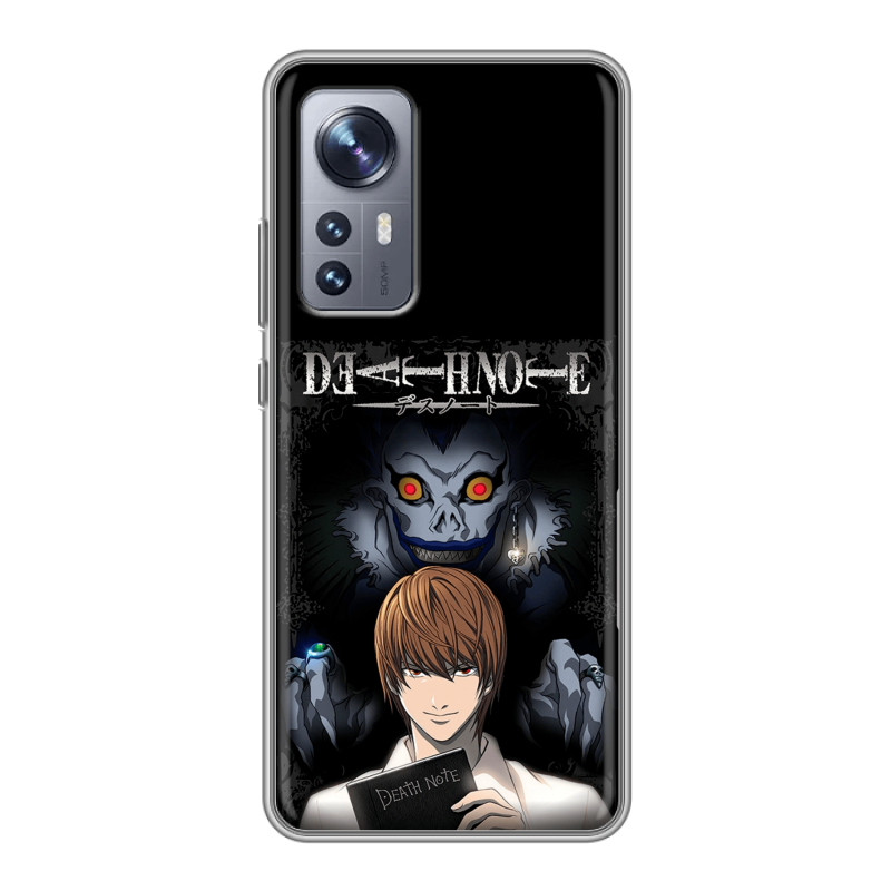 Силиконовый чехол на Xiaomi 12X с принтом Death note Тетрадь смерти Силиконовый чехол на Xiaomi 12X с принтом Death note Тетрадь смерти