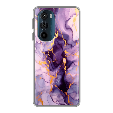 Силиконовый чехол на Motorola Edge 30 Pro с принтом Мрамор