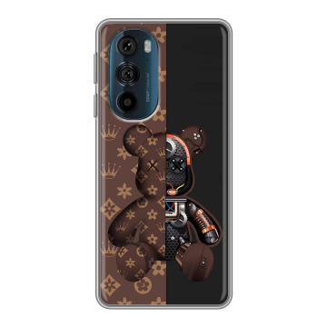 Силиконовый чехол на Motorola Edge 30 Pro с принтом Луи робот
