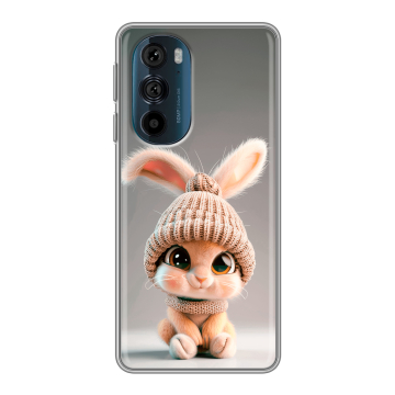 Силиконовый чехол на Motorola Edge 30 Pro с принтом Кролик