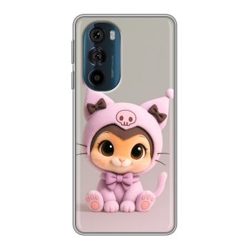 Силиконовый чехол на Motorola Edge 30 Pro с принтом Куроми Kuromi 