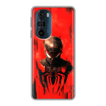 Силиконовый чехол на Motorola Edge 30 Pro с принтом человек паук spiderman