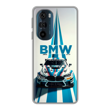 Силиконовый чехол на Motorola Edge 30 Pro с принтом БМВ BMW
