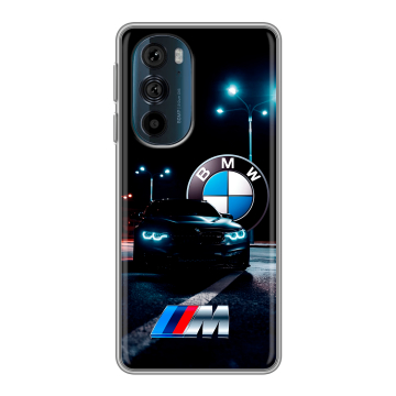 Силиконовый чехол на Motorola Edge 30 Pro с принтом БМВ BMW