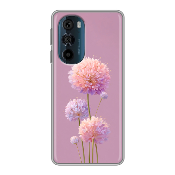 Силиконовый чехол на Motorola Edge 30 Pro с принтом Цветы