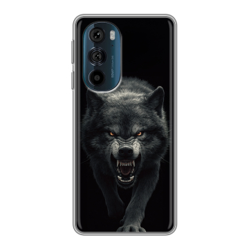 Силиконовый чехол на Motorola Edge 30 Pro с принтом Волк