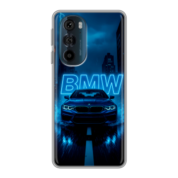 Силиконовый чехол на Motorola Edge 30 Pro с принтом BMW БМВ Силиконовый чехол на Motorola Edge 30 Pro с принтом BMW БМВ