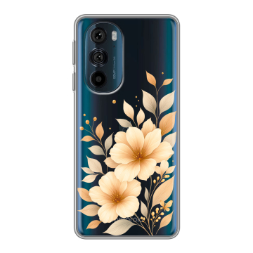Силиконовый чехол на Motorola Edge 30 Pro с принтом для девушки