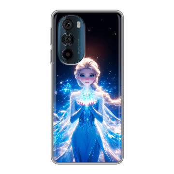 Силиконовый чехол на Motorola Edge 30 Pro с принтом Холодное сердце Frozen