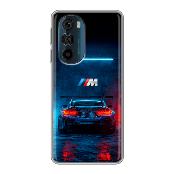 Силиконовый чехол на Motorola Edge 30 Pro с принтом BMW БМВ