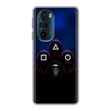Силиконовый чехол на Motorola Edge 30 Pro с принтом Игра Кальмара