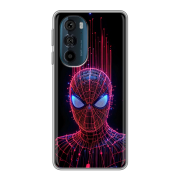 Силиконовый чехол на Motorola Edge 30 Pro с принтом Spiderman Человек паук